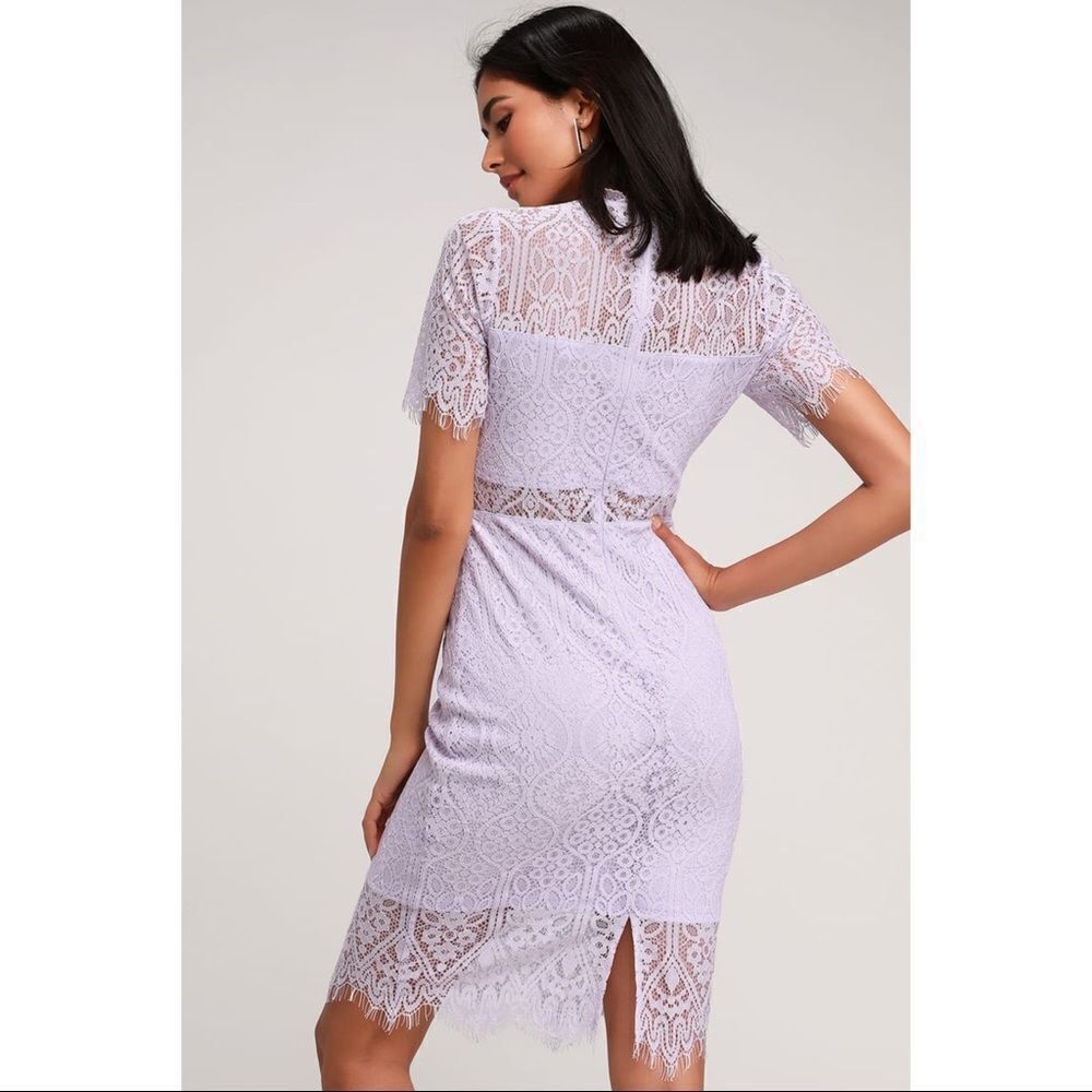 ✨ Remarkable Lavender Lace Dress✨ - Picture 3 of 6